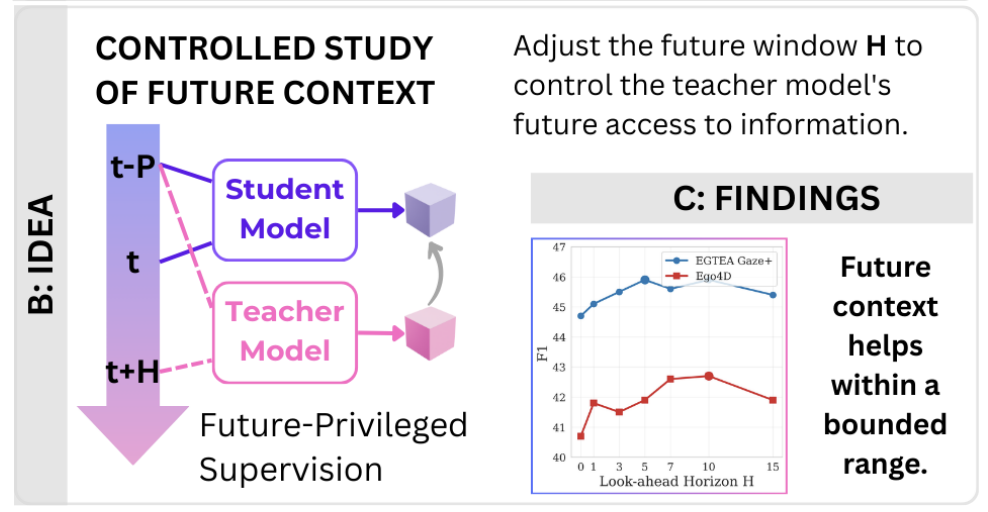 Controlled study of future-privileged supervision for gaze estimation